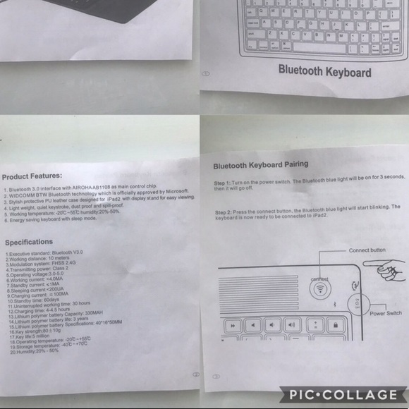 iPad 2 Bluetooth keyboard case - Picture 6 of 8